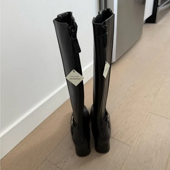 Cole Haan Avani Grand Knee High Stretch Boot in Black NWT - Picture 3 of 7